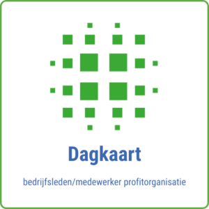 Dagkaart bedrijfsleden/medewerker profit-organisatie inclusief 21% btw